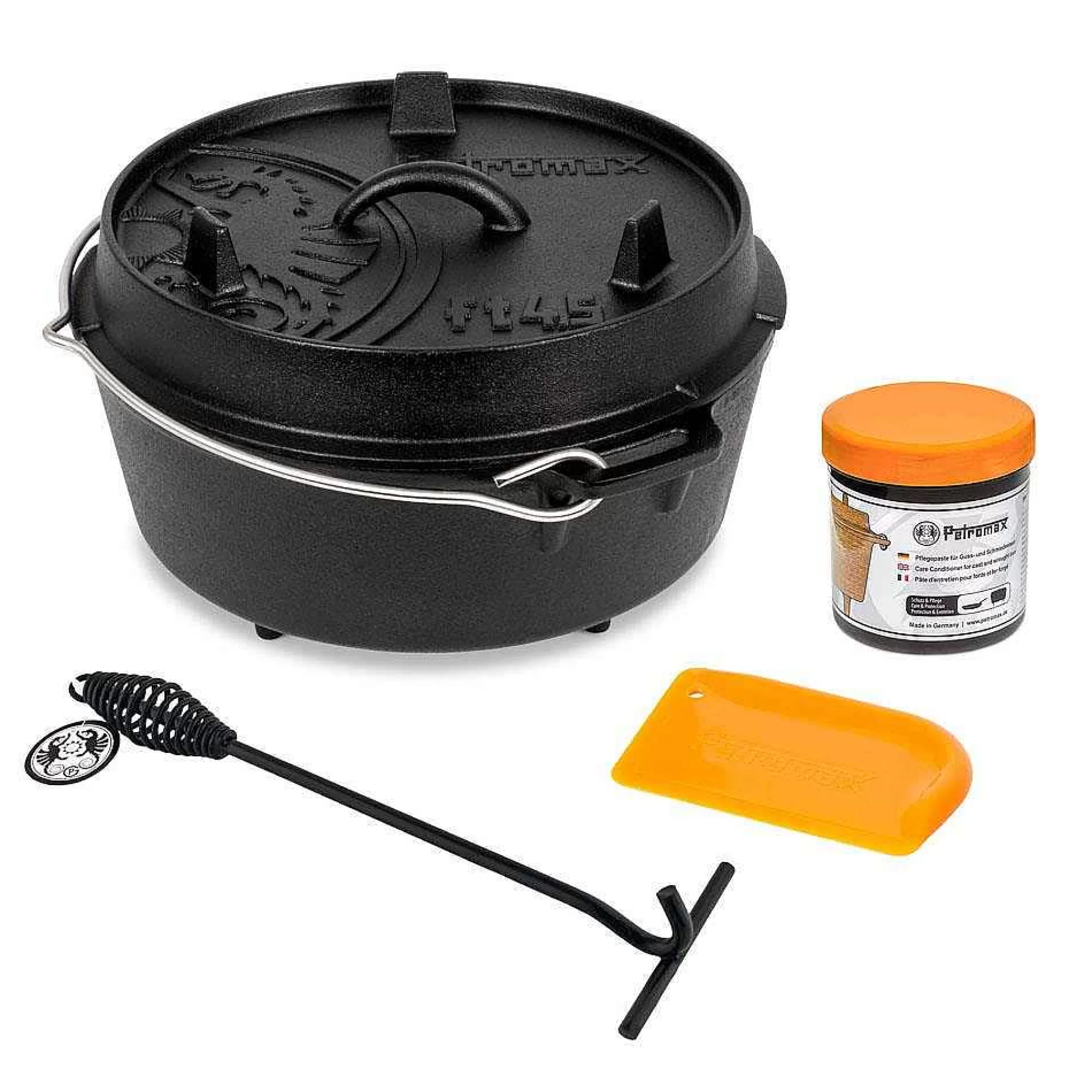 Best Sale Fire Pot Ft4.5 Starter Set - Dutch Oven Set 4 Liters Dutch Oven/Fire Pots