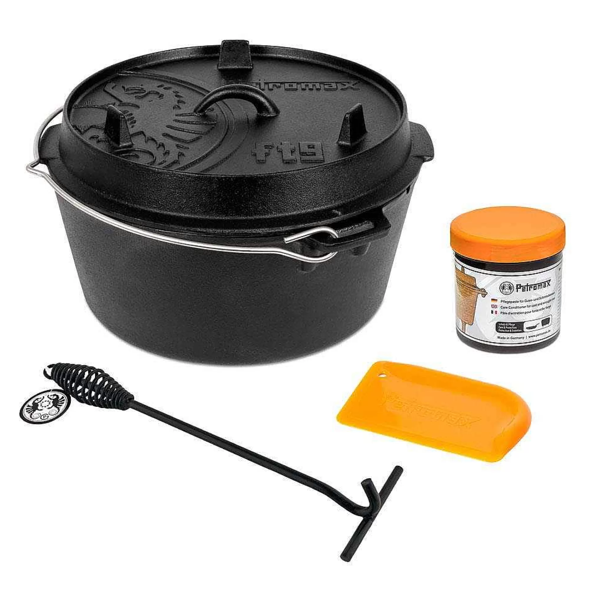 Hot Fire Pot Ft9-T Starter Set- Dutch Oven Set 9 Liters Dutch Oven/Fire Pots